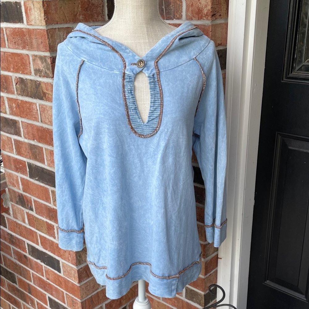 Produce Company Oversized Mineral Wash Hoodie Shirt
